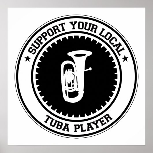 Poster Support de votre lecteur Tuba local (Devant)