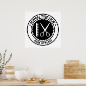 Poster Support de votre liste de cheveux locale (Cuisine)