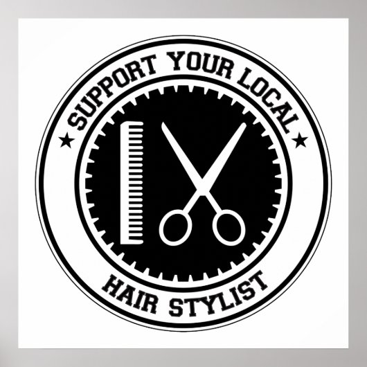 Poster Support de votre liste de cheveux locale (Devant)