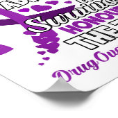 Poster Support Fighter Honouring Taken Substance Overdose (Coin)