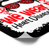 Poster Support Heart Disease Awareness We Wear Red Tee Wo (Coin)