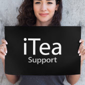 Poster Support iTea - Un papa pun pour les buveurs de thé