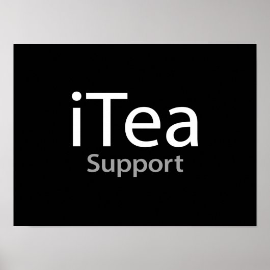 Poster Support iTea - Un papa pun pour les buveurs de thé (Devant)