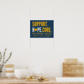 Poster support pour le cancer de l'enfance Panneau d'impr (Cuisine)