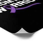 Poster Support Purple Ribbon Warrier De Fibromyalgia Awar (Coin)