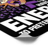 Poster Support Purple Ribbon Warrior Fibromyalgia (Coin)