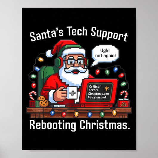 Poster Support Santa Tech Rebooting s Tee (Devant)