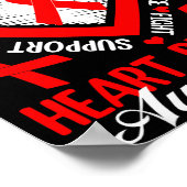 Poster Support Squad Heart Disease Awareness Supporter Re (Coin)