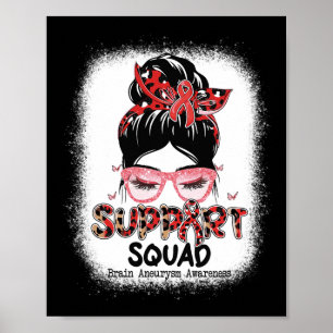 Poster Support Squad Messy Bun Butterfly Cerveau Aneurysm
