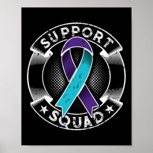 Poster Support Squad Ribbon Suicide Prevention