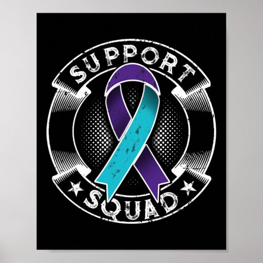 Poster Support Squad Ribbon Suicide Prevention (Devant)
