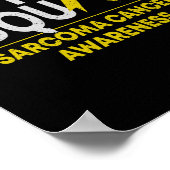 Poster Support Squad Sarcoma Cancer Awareness Yellow Ribb (Coin)