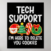 Poster Support Technique De Noël Ici Pour Supprimer Les C (Devant)