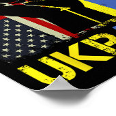 Poster Support Ukraine I Stand With Ukraine Ukrainian Fla (Coin)