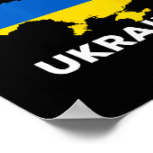 Poster Support Ukraine I Stand With Ukraine Ukrainian Map (Coin)