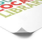 Poster Support Your Local Library Book Readers Lovers (Coin)