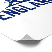Poster Supporter de cricket d'Angleterre. Hommes (Coin)