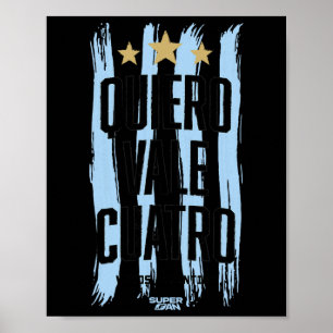 Poster Supporter de football argentin Coupe du Monde 2026