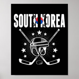Poster Supporters de hockey sur glace de Corée du Sud Mai
