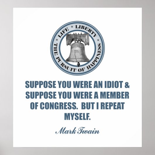 Poster Supposons -Mark Twain (Devant)