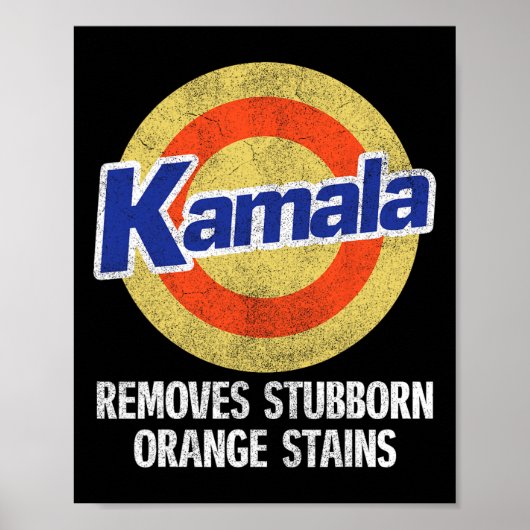 Poster Supprime les taches orange têtues (Devant)