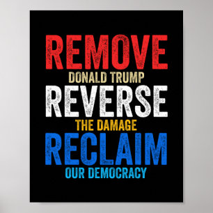 Poster Supprimer Inverser Réclamer Les Mains Loin Protest