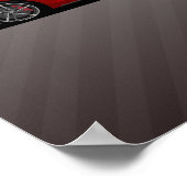 Poster Supra MK5 - Voiture de sport rouge (Coin)