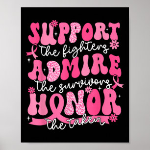Poster Suprt Admire Honor Breast Cancer Sensibilisation G