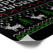 Poster Suprt Coworker Retro Ugly Christmas Saying Quote  (Coin)