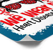 Poster Suprt Heart Disease Awareness We Wear Red Tee Woma (Coin)