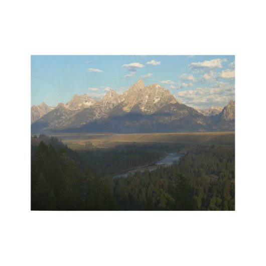 Poster Sur Bois Jackson Hole Mountains (Grand Teton National Park) (Devant)
