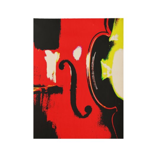 Poster Sur Bois Poster du bois Cello (Devant)