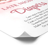 Poster Sur Cloud 9 mignon rose tard diaphe de nuit signe  (Coin)