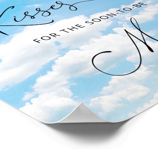 Poster Sur Cloud Neuf 9 Combien De Baisers Fête des marié (Coin)