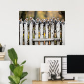 Poster Sur la clôture (Bureau à domicile)