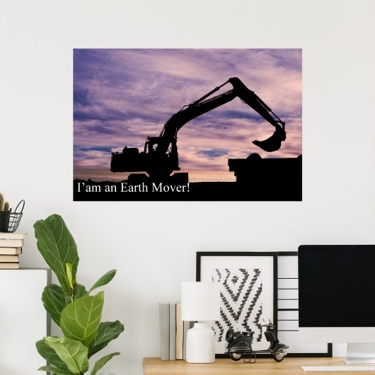 Poster sur la construction (Bureau à domicile)