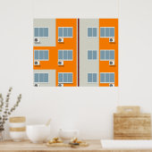 Poster sur la construction d'appartements (Cuisine)