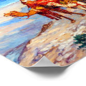 Poster Sur la côte de Tanger l'Atlantique (Coin)