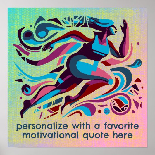 Poster sur la course motivationnelle du devis favo (Devant)