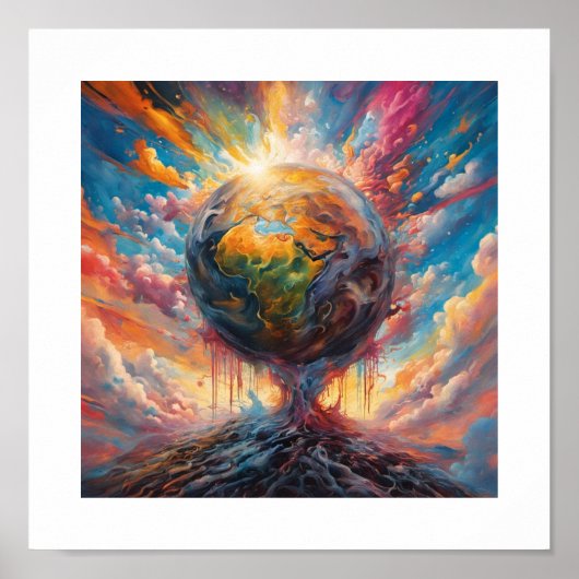 Poster sur la création de la Terre (Devant)