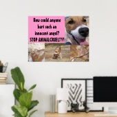 Poster sur la cruauté envers les animaux (Bureau à domicile)