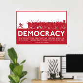 Poster sur la démocratie (Bureau à domicile)