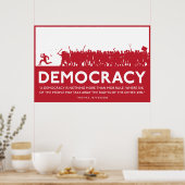 Poster sur la démocratie (Cuisine)