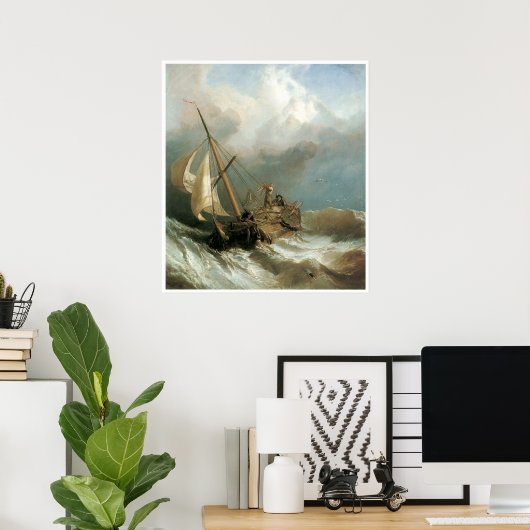 Poster Sur la Dogger Bank, Clarkson Stanfield (Bureau à domicile)