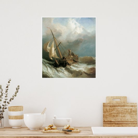 Poster Sur la Dogger Bank, Clarkson Stanfield (Cuisine)