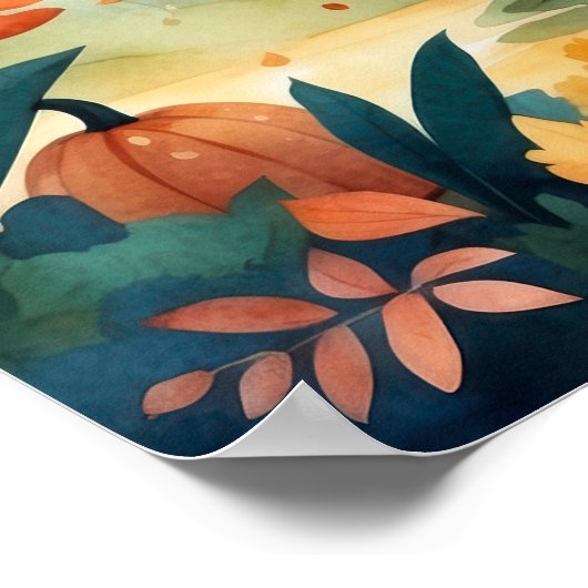 Poster sur la forêt d’automne de Jack O’Lantern (Coin)