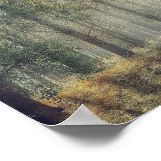 Poster sur la forêt d'arbres (Coin)