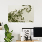 Poster sur la fumée d'olive (Bureau à domicile)