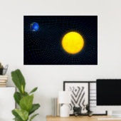 Poster sur la gravité solaire et terrestre (Bureau à domicile)