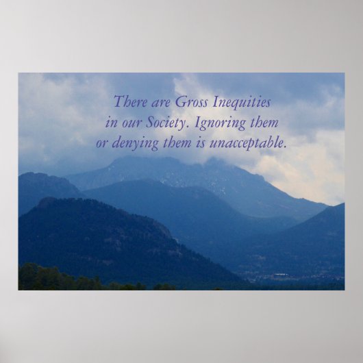 Poster sur la justice sociale (Devant)